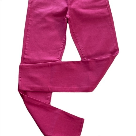 NWOT J Brand Coated Dizzy Pink Alana High Rise Crop Skinny Jeans Size 25 - Picture 3 of 8